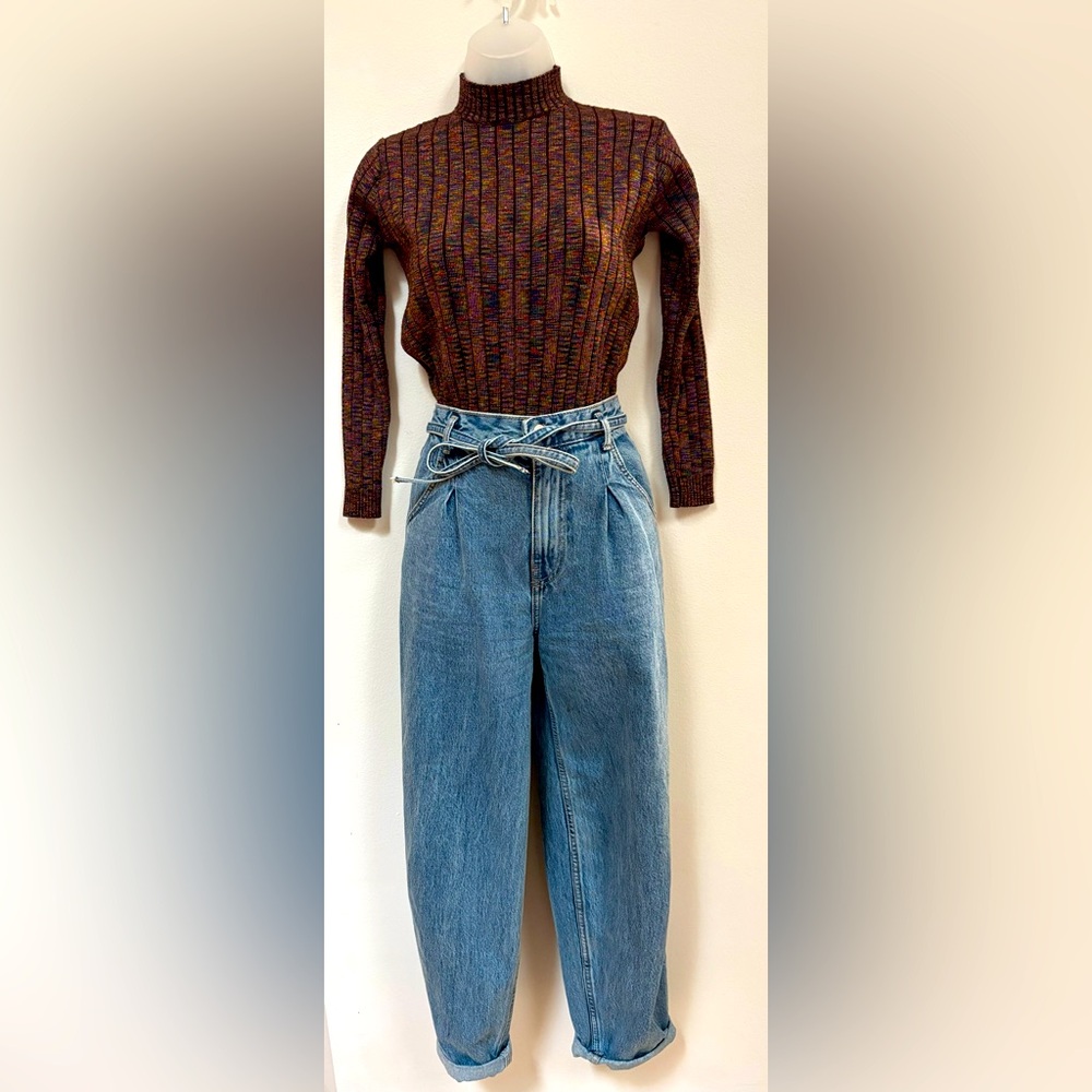 Vintage inspired balloon jeans by Bershka denim, size 4